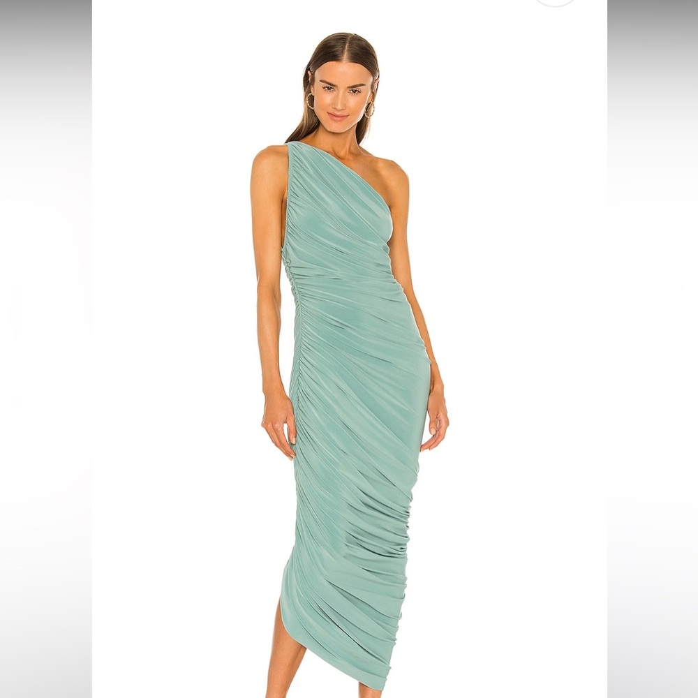 Norma Kamali Diana Gown in Vintage Mint